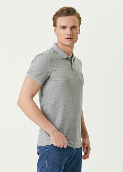 Beymen Club Slim Fit Grey Polo T-Shirt - 3