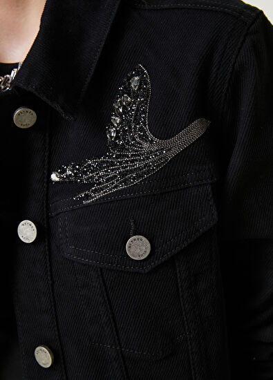 Beymen Club Siyah Gömlek Formlu Denim Ceket - 5