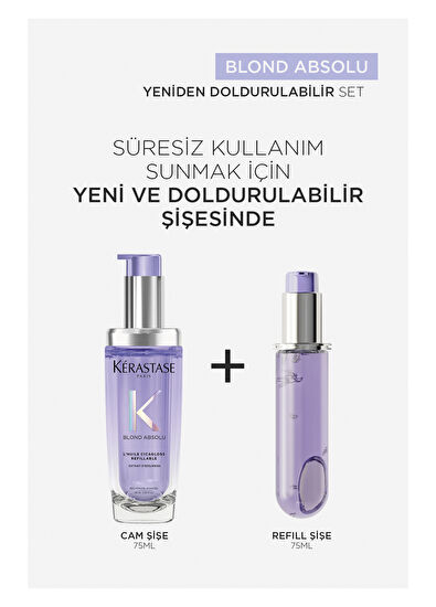 Kerastase Blond Absolu L'Huile Cicagloss Nemlendirici Yedek Şişe Saç Bakım Yağı 75 ml - 5