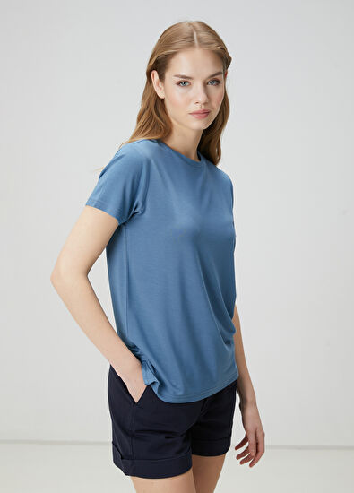Beymen Club Mavi Modal T-shirt - 3