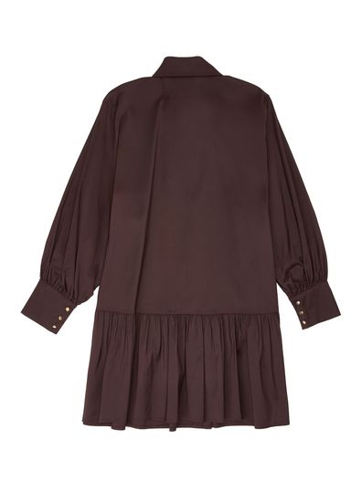 Beymen Club Plum Mini Taffeta Shirt Dress - 6