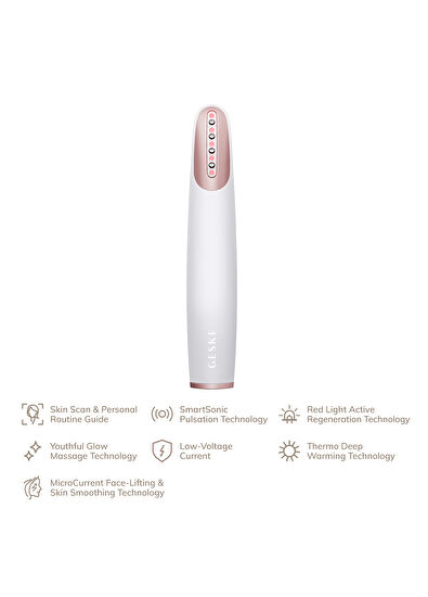 Geske Skin Firming Wand Starlight Titreşimli Kırmızı Led Terapili Sıkılaştırıcı Yüz Bakım Cihazı  - 5