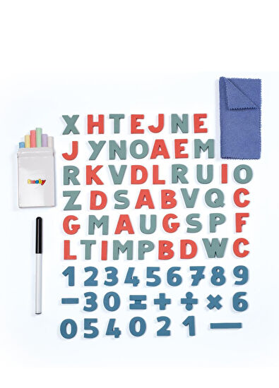 Smoby Wooden Double-Sided Magnetic and Chalk Writing Board - 5