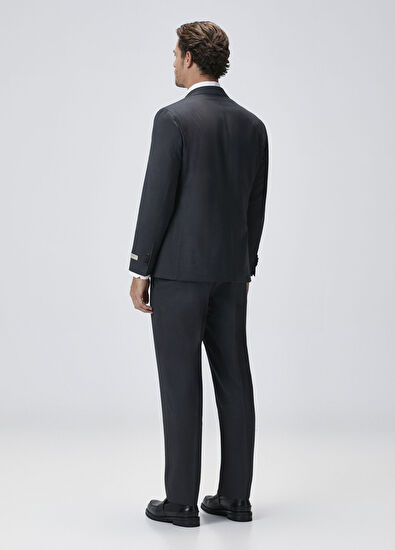 Drop 4 Füme Çizgili Yün Takım Elbise - Görsel 7