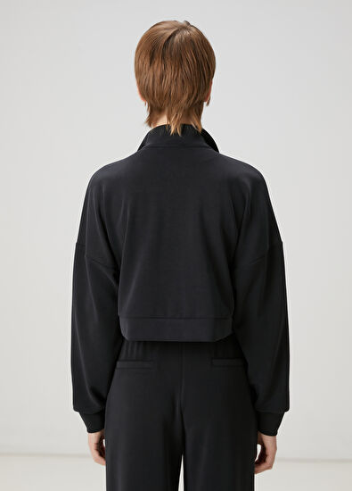 Beymen Club Siyah Ceket Formlu Sweatshirt - 4