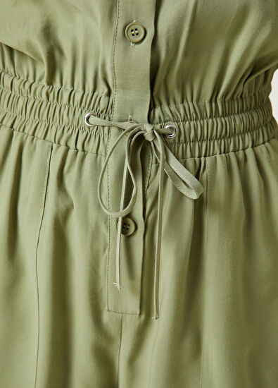 Beymen Club Açık Haki Mini Tulum - 5