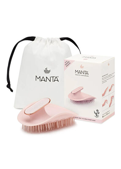Manta Hair Original Pink Rose Gold Brush for Brittle Hair and Sensitive Scalp - 3