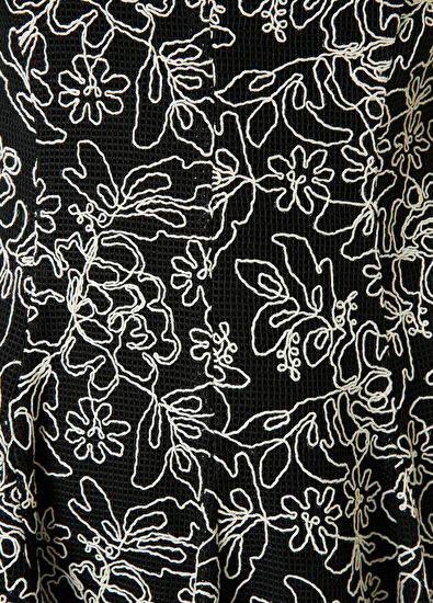 Beymen Club Siyah Desenli Mini Elbise - 5