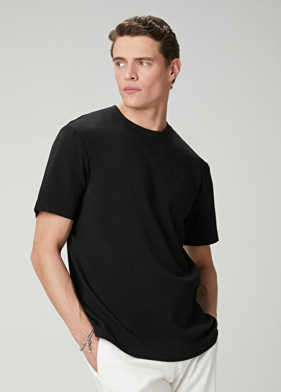 Beymen Club Relax Fit Black Basic T-Shirt - 5