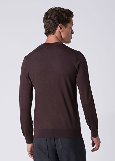 Beymen Club Brown Wool Basic Sweater - 5