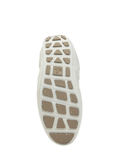 Beymen Club Beige Bow Detailed Leather Ballet Flats - 5