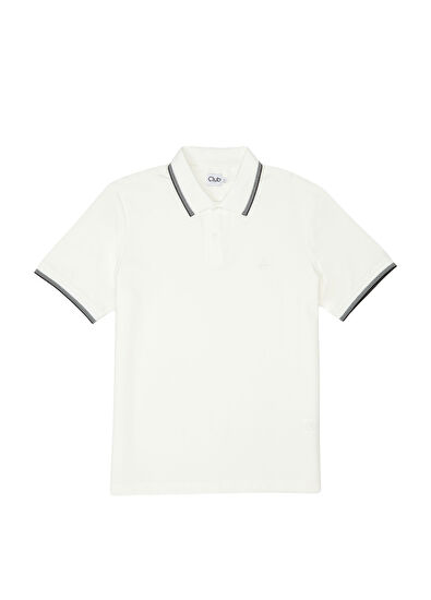 Beymen Club Off White Comfort Fit Ottomon Polo T-Shirt - 6