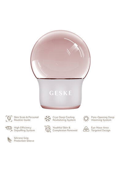 Geske Cool & Warm Face Massager Beyaz Soğutma ve Isıtmalı Yüz ve Vücut Masaj Aleti - 5