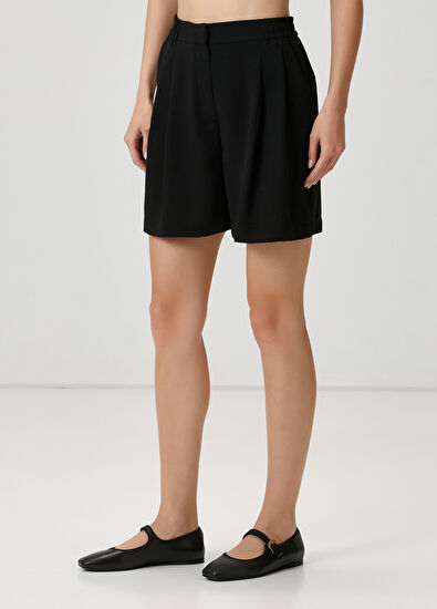 Beymen Club Black Pleated Shorts - 3