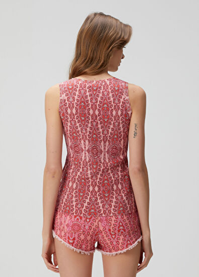 Etro Pembe İpek Triko - 4