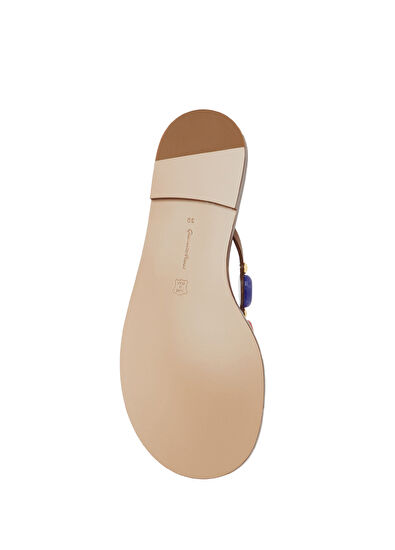 Shanti Thong Taba Kadın Deri Terlik - Görsel 6