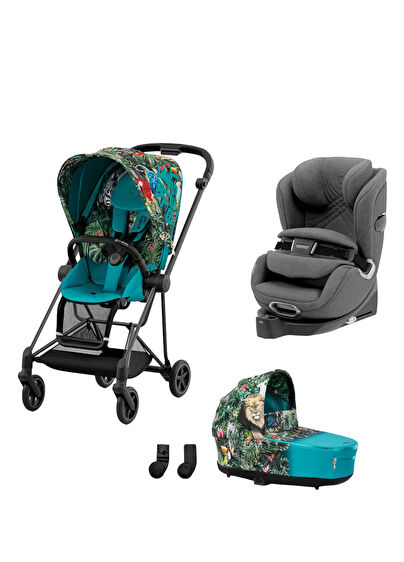 bugaboo fox 3 dimensions folded Luggage Sets, 3 Piece Rain and sustainability Color:: Vector Green