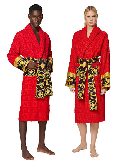 red versace robe cheap