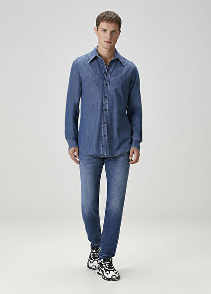 Lacivert Jean Pantolon