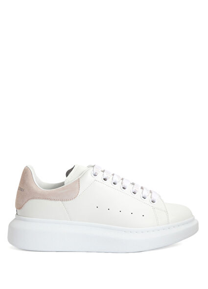 Oversized Beyaz Kadın Deri Sneaker