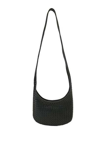 Veneto Small Siyah Erkek Deri Çapraz Çanta