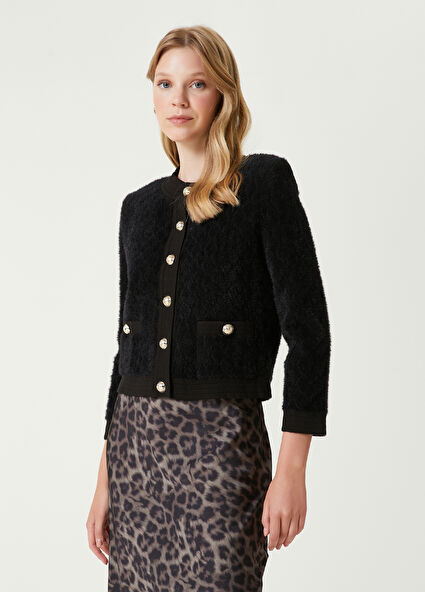 Siyah Tüylü Hırka