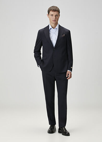 Drop 4 Lacivert Yün Takım Elbise