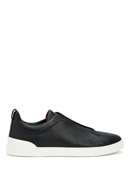 Lacivert Erkek Deri Sneaker