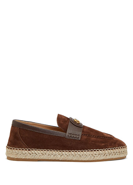 Kahverengi Erkek Süet Espadril