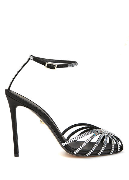 Penelope Siyah Kadın İpek Sandalet