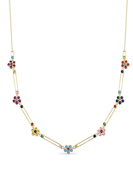 Garden Paperclip 14 Ayar Altın Kadın Kolye