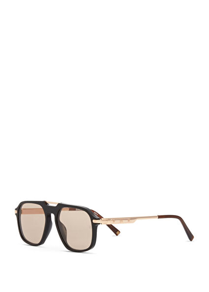 Popstar HM 1747 C1 Koyu Kahve Altın Rengi Metal Unisex Güneş Gözlüğü