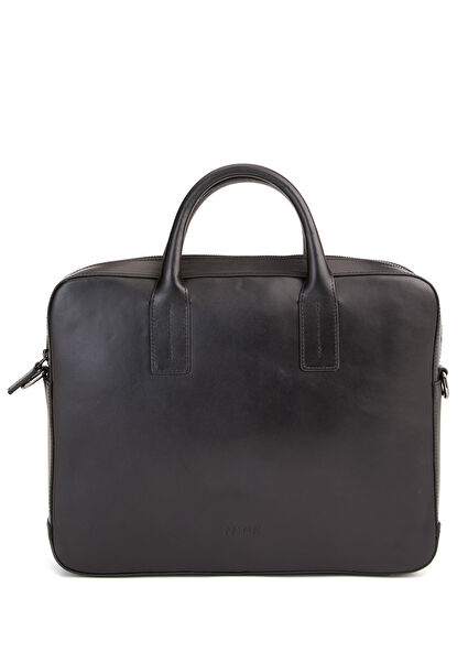Siyah Erkek Deri Laptop Çantası