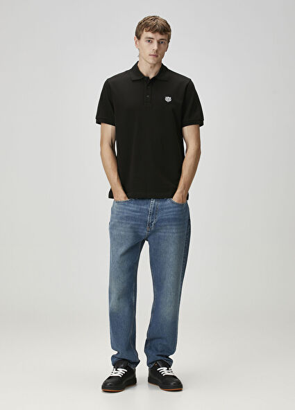 Siyah Polo Yaka T-shirt