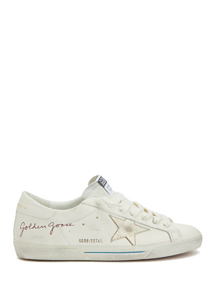 Sstar Beyaz Erkek Deri Sneaker