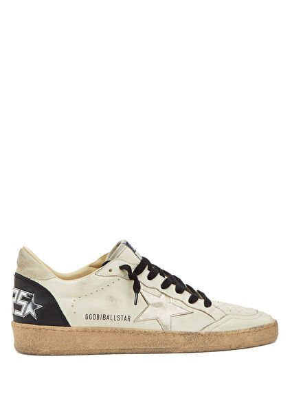 Ball-Star Beyaz Erkek Deri Sneaker