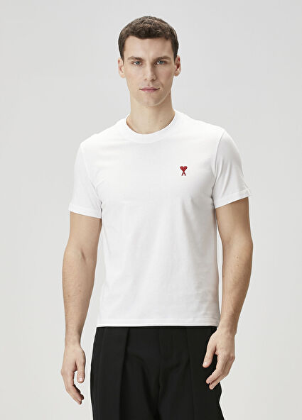Beyaz Organik Pamuk T-shirt