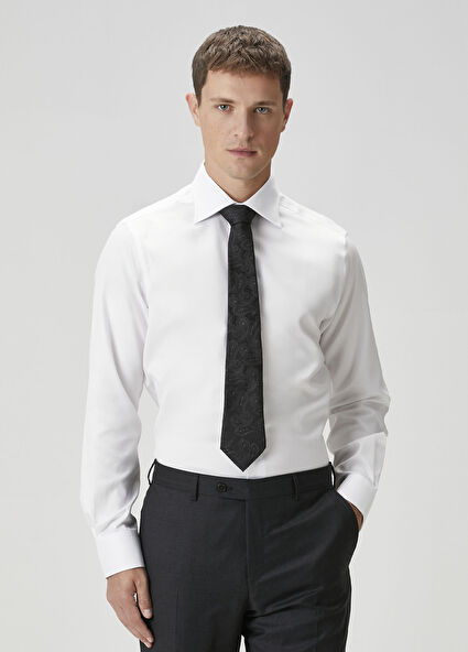 Custom Fit Beyaz Gömlek