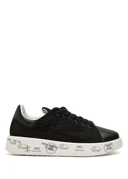 Belle Siyah Kadın Deri Sneaker
