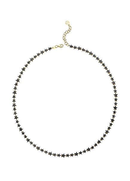 Black Diamonds Star Women's Gold Necklace