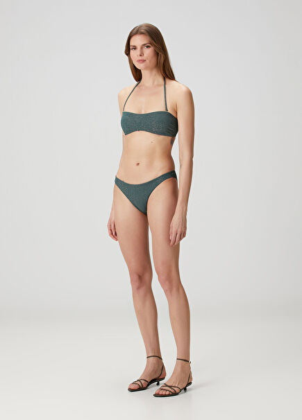 Dark Green Hipster Bikini Bottoms