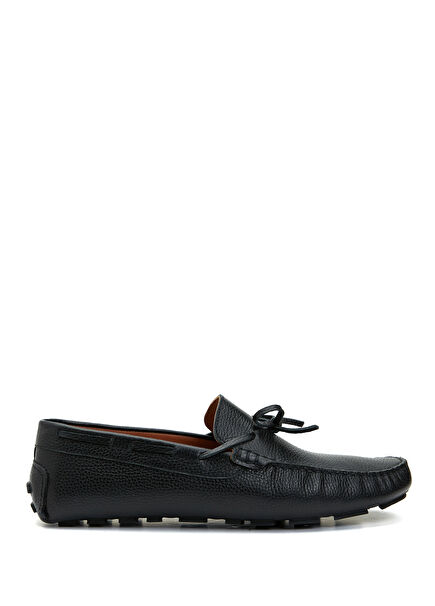 Black Men's Leather Loafer