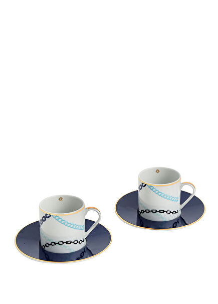 Venus Collection Porcelain Set of 2 Coffee Cups