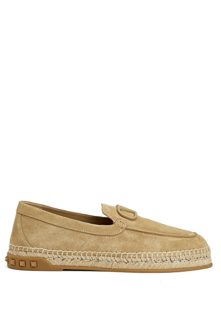 Sand Men's Leather Espadrille