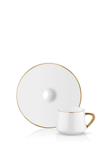 Sufi 2-Piece Gold Turkish Coffee Cup Set