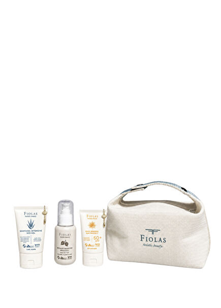 Daily Mineral Sun Protect SPF 50+ + SOS Gel + Roucou Fruit Bronze Booster Oil + Bag Set