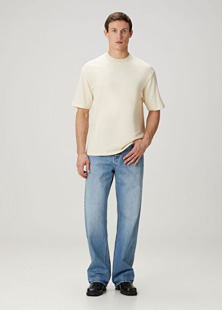 De-Nimes Droit Blue Jeans