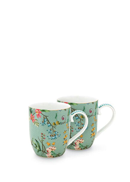 Jolie Small 2li Mavi Porselen Kupa Seti