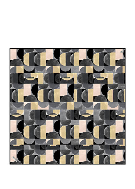Balance Patterned Twill Silk Women's Scarf