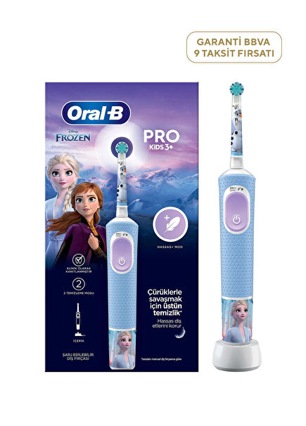 Vitality Pro Frozen Özel Seri Çocuklar İçin Şarj Edilebilir Diş Fırçası